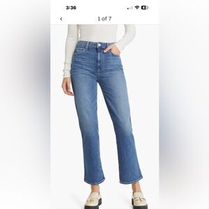PAIGE Claudine Relaxed High Waist Ankle Flare Jeans